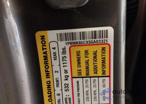 2025 Ford Explorer St z USA, uszkodzony, nr VIN 1FMWK8GCXSGA03321